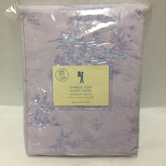 Pottery Barn Kids Bedding Duvet Cover Isabelle Toile F Q Poshmark